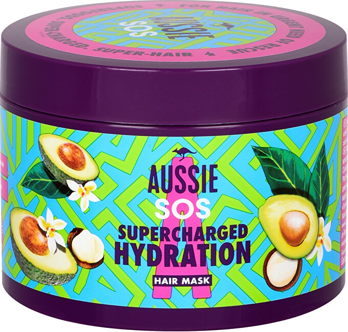 Aussie Hydratačná maska pre suché a poškodené vlasy SOS Supercharged Hydration ( Hair Mask) 450 ml