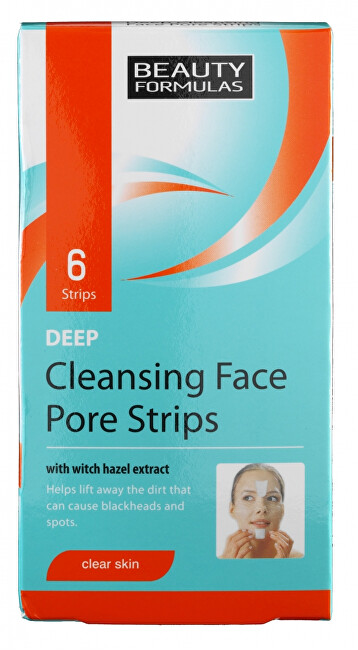 Beauty Formulas Čistiace pleťové pásky (Deep Clean sing Face Pore Strips) 6 ks