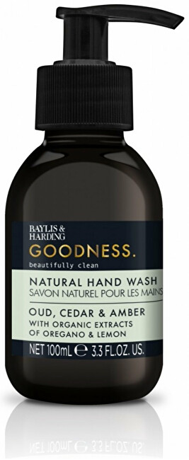Baylis & Harding Tekuté mydlo na ruky Oud, céder a ambra Goodness ( Natura l Hand Wash) 100 ml