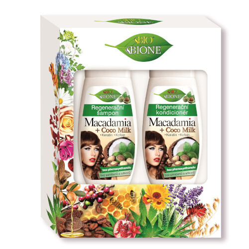 Bione Cosmetics Darčeková sada vlasovej starostlivosti Macadamia   Coco Milk