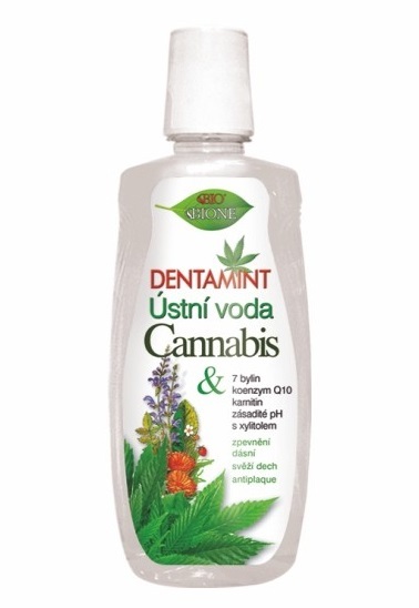 Bione Cosmetics Dentamint ústna voda Cannabis 500 ml