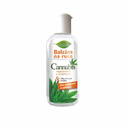 Bione Cosmetics Regeneračný a zvláčňujúci balzam na ruky Cannabis 80 ml