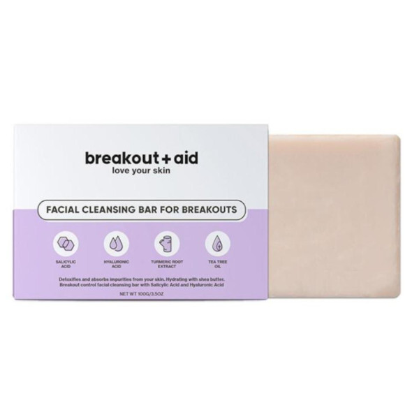 Breakout aid Čistiace mydlo na problematickú pleť s kyselinou salicylovou (Facial Clean sing Bar For Breakouts) 100 g