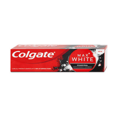 Colgate Bieliace zubná pasta s aktívnym uhlím Max White Charcoal 75 ml