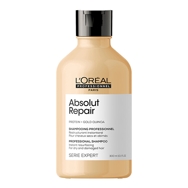 L´Oréal Professionnel Regeneračný šampón pre veľmi poškodené vlasy Serie Expert Absolut Repair Gold Quinoa   Protein (Instant Resurfacing Shampoo) 300 ml