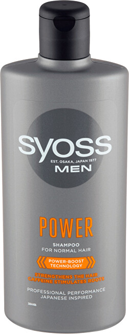 Syoss Posilňujúci šampón pre mužov pre normálne vlasy Power (Shampoo) 440 ml