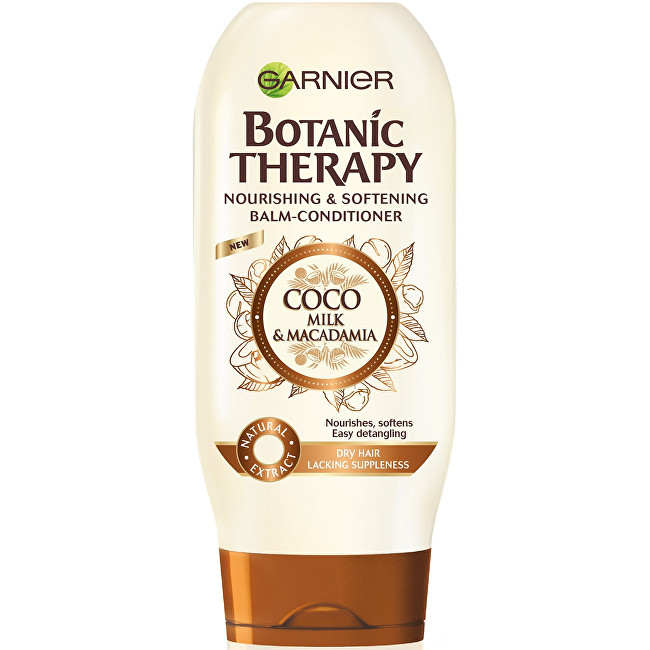 Garnier Vyživujúce a zvláčňujúce kondicionér pre suché a hrubé vlasy Botanic Therapy (Coco Milk & Macadamia Conditioner) 200 ml