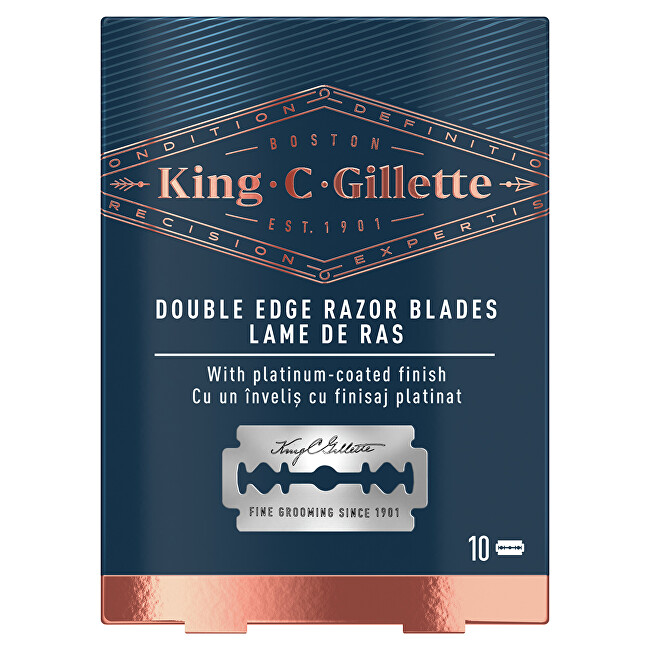 Gillette Náhradné žiletky King (Double Edge Razor Blades) 10 ks