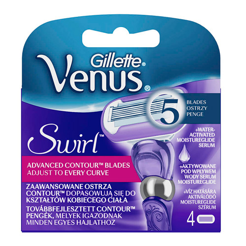 Gillette Náhradná holiaca hlavica Venus Swirl 4ks