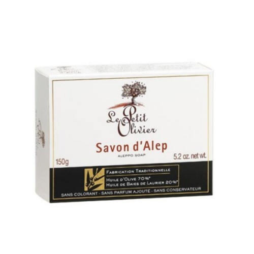 Le Petit Olivier Lisované mydlo s olivovým a vavrínovým olejom Aleppo (Soap) 150 g