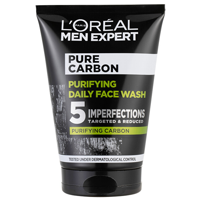 L´Oréal Paris Čistiaci gél s aktívnym uhlím Men Expert Pure Carbon (Purifying Daily Face Wash) 100 ml