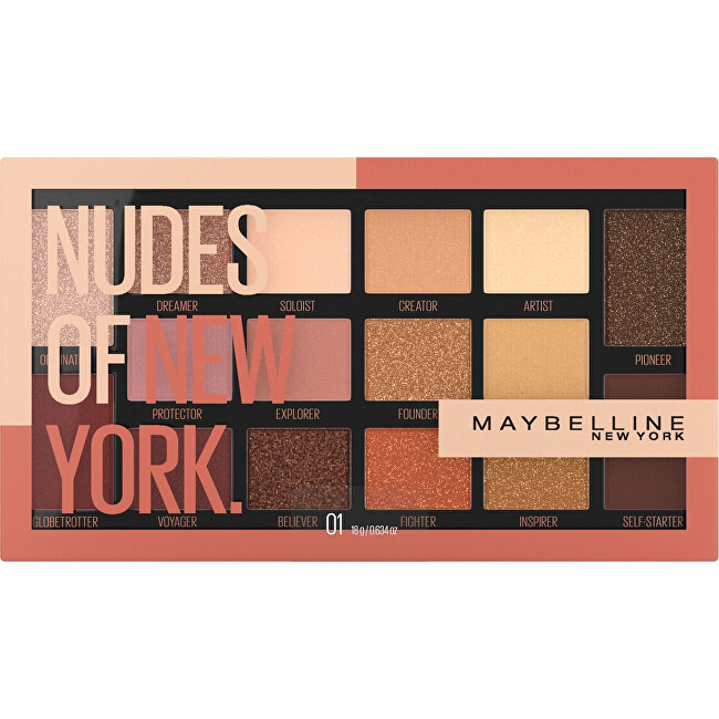 Maybelline Paletka 16 očných tieňov Nudes of New York 18 g