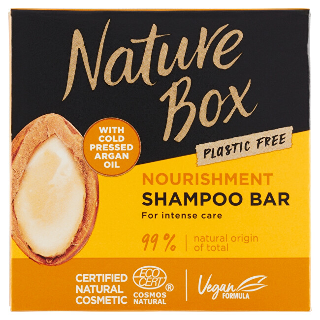 Nature Box Tuhý šampón na vlasy Argan Oil ( Nourish ment Shampoo Bar) 85 g