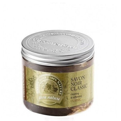 Organique Prírodné čierne mydlo Savon Noir ( Clean sing & Softening) 200 ml