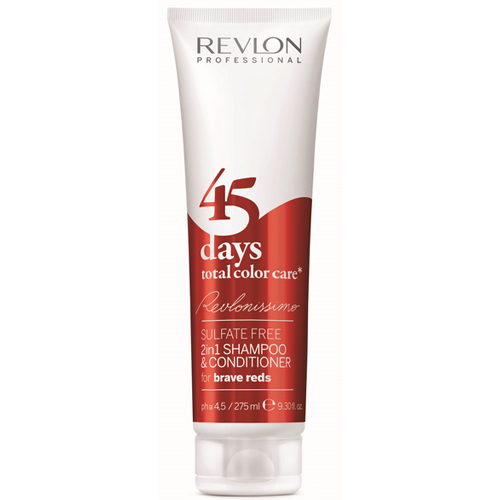 Revlon Professional Šampón a kondicionér pre odvážne červené odtiene 45 days total color care (Shampoo & Conditioner Brave Reds) 275 ml