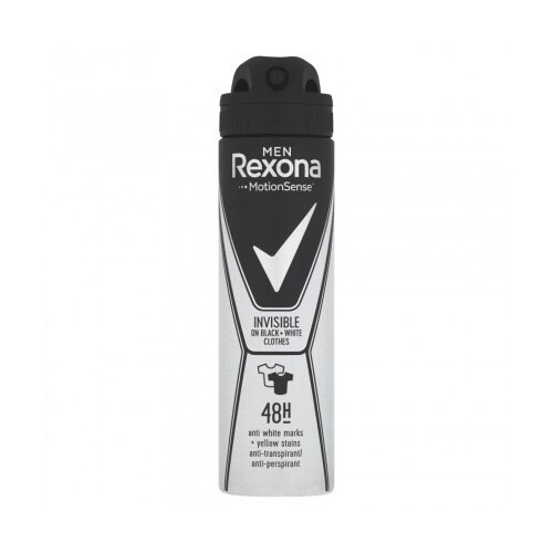 Rexona Antiperspirant v spreji Men Motionsense Invisible Black   White 150 ml