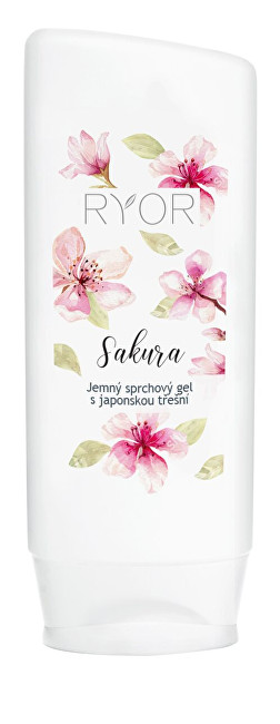 RYOR Jemný sprchový gél s japonskou čerešňou Sakura 200 ml