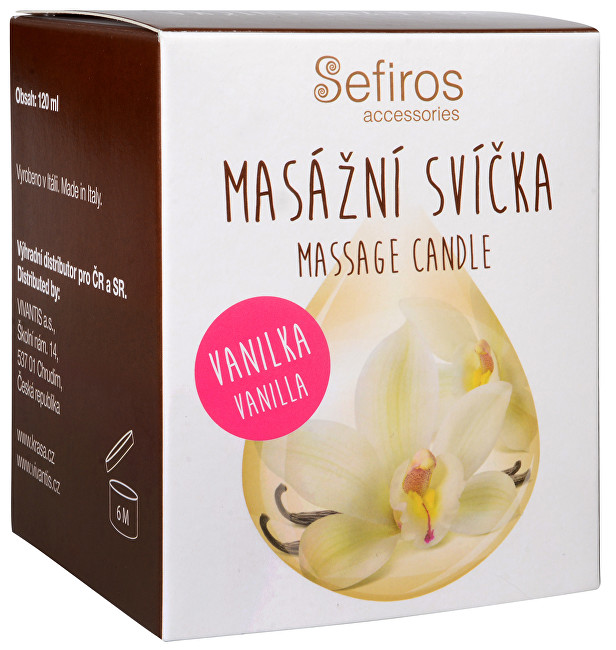 Sefiros Masážna sviečka Vanilka (Massage Candle) 120 ml