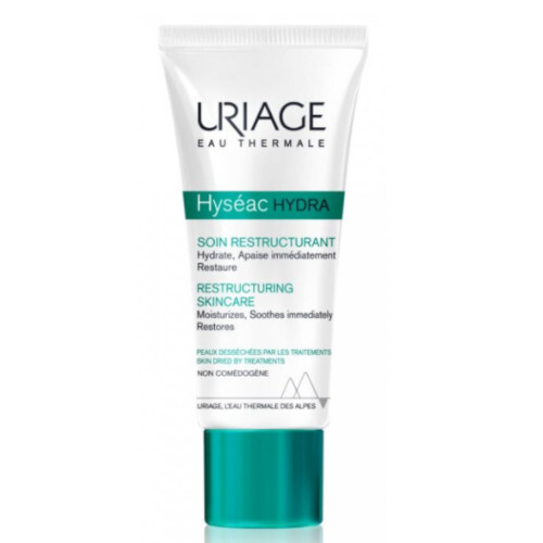 Uriage Regeneračný a hydratačný krém pre pleť vysušenú a podráždenú liečbou akné Hyséac Hydra (Restructuring Skin Care ) 40 ml