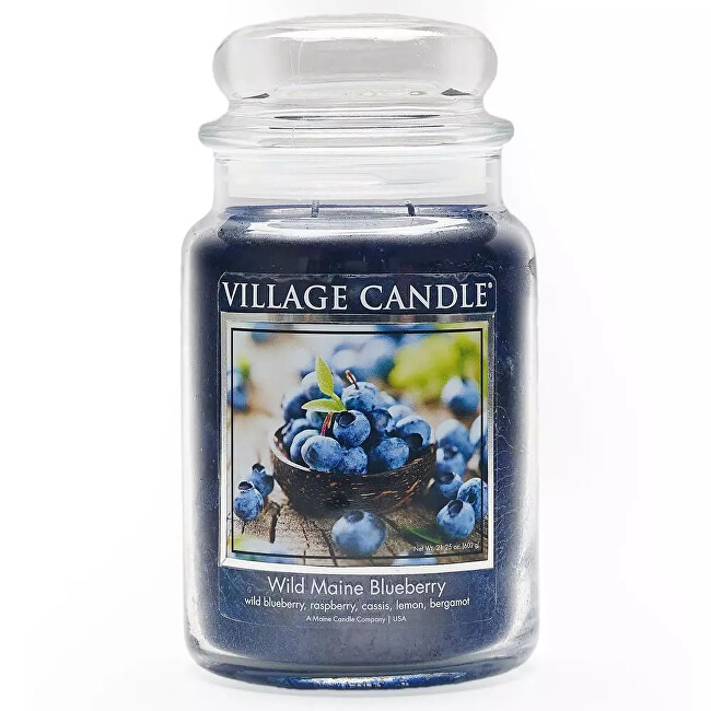 Village Candle Vonná sviečka v skle Wild Maine Blue berry 602 g