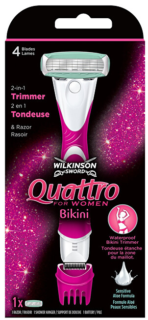 Wilkinson Sword Holiaci strojček pre ženy Wilkinson Quattro for Women Bikini