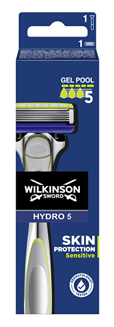 Wilkinson Sword Holiaci strojček   1 náhradná hlavica Hydro 5 Skin Protection Sensitiv e