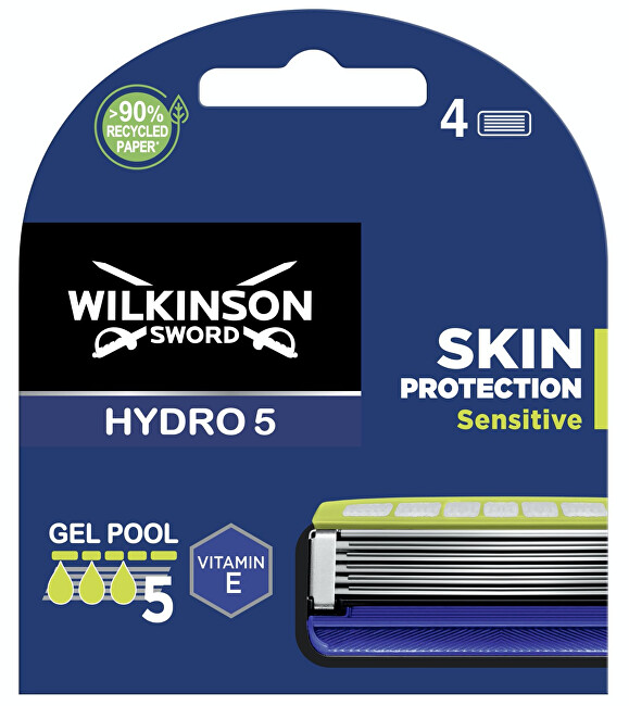 Wilkinson Sword Náhradná hlavica Hydro 5 Skin Protection Sensitiv e 4 ks