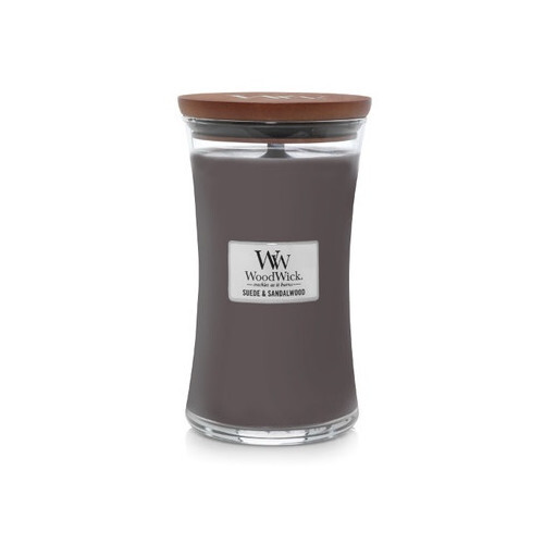 WoodWick Vonná sviečka váza Suede & Sandalwood 609,5 g