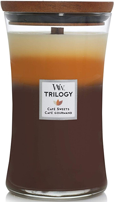WoodWick Vonná sviečka váza Trilogy Cafe Sweets 609,5 g