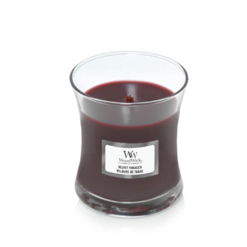 WoodWick Vonná sviečka váza malá Velvet Tobacco 85 g