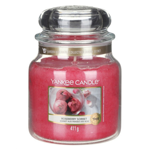 Yankee Candle Aromatická sviečka Classic stredná Roseberry Sorbet 411 g