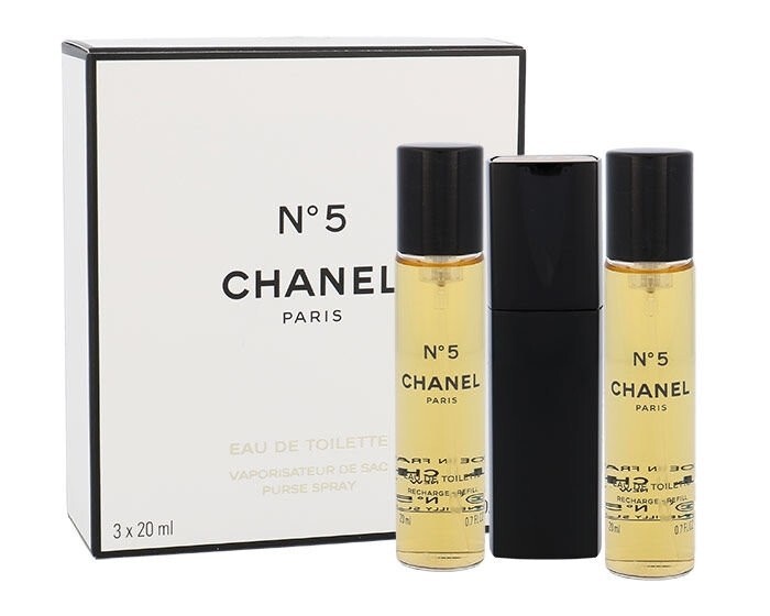 Chanel No. 5 - EDT 20 ml (plnitelný flakon)   náplň 2 x 20 ml