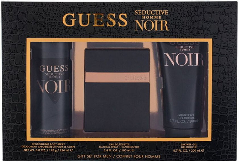 Guess Seductive Noir Homme - EDT 100 ml   sprchový gel 200 ml   deodorant 226 ml