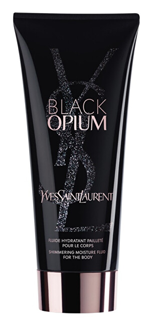 Yves Saint Laurent Black Opium - telové mlieko s trblietkami 200 ml