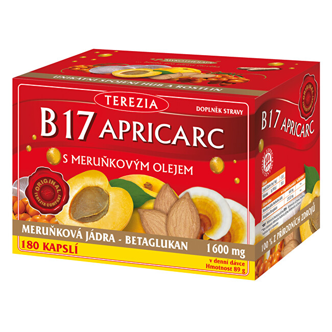 Terezia Company B17 Apricarc s marhuľovým olejom 180 kapsúl