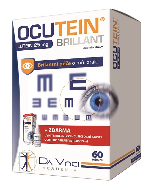 Simply You Ocutein Brillant Luteín 25 mg 60 tob   Ocutein ® Sensitive zvlhčujúce očné kvapky 15 ml ZADARMO
