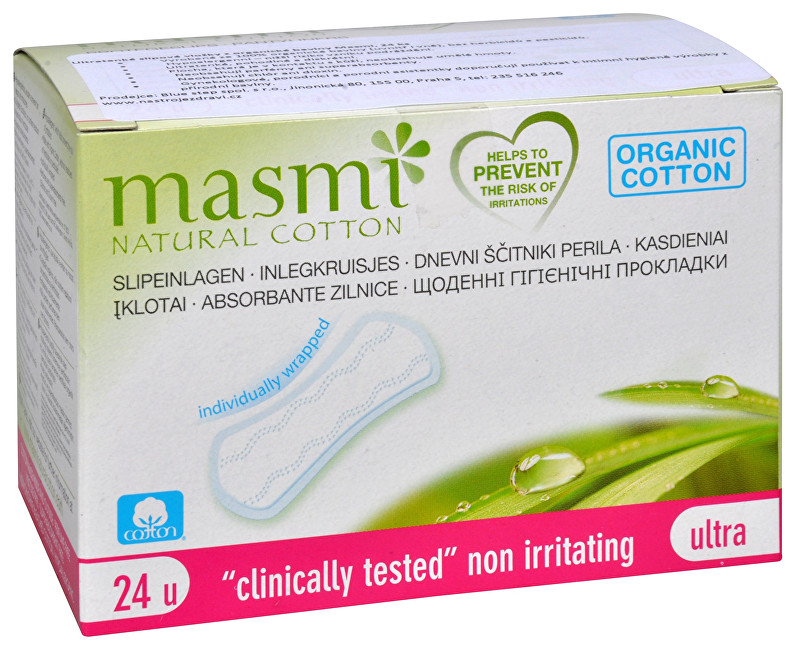 MASMA Ultratenké slipové vložky z organickej bavlny Masmi 24 ks