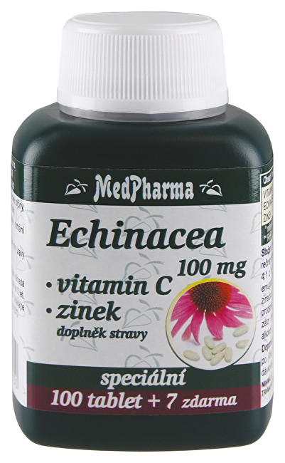 MedPharma Echinacea 100 mg   vitamín C   zinok 107 tablet