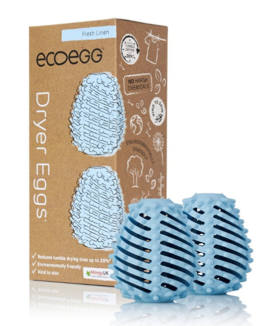 Ecoegg Vajíčko do sušičky bielizne s vôňou svieži bavlny 2 ks