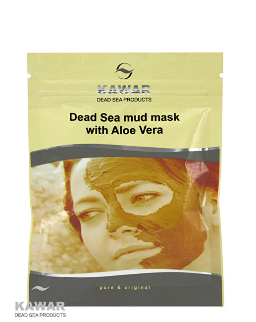 Kawar Pleťová maska ​​s aloe vera a minerály z Mŕtveho mora 75 g sáčok