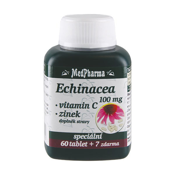 MedPharma Echinacea 100 mg   vitamín C   zinok 60 tbl.   7 tbl. ZD ARMA