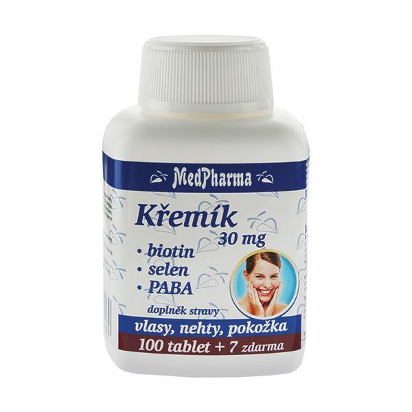 MedPharma Kremík 30 mg   biotín   selén   PABA 100 tob.   7 tob. ZD ARMA