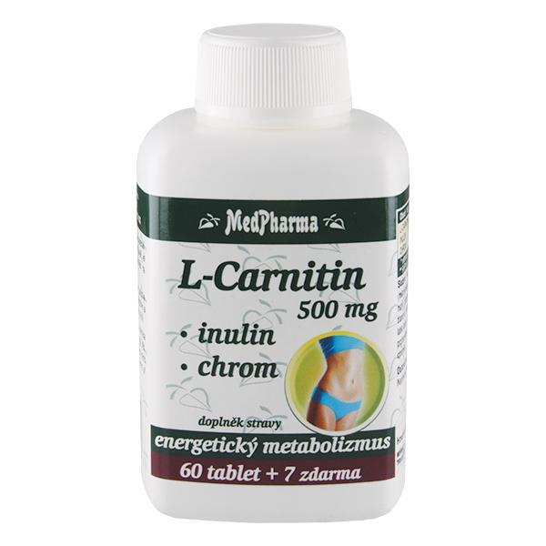 MedPharma L-Carnitin 500 mg   inulín   chróm 60 tbl.   7 tbl. ZD ARMA