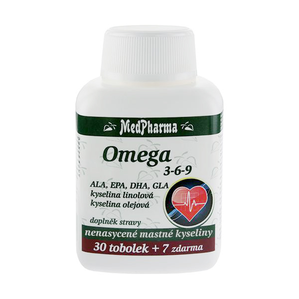 MedPharma Omega 3-6-9 30 tob.   7 tob. ZDARMA
