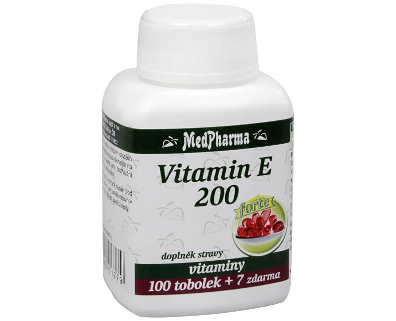 MedPharma Vitamín E 200 100 tob.   7 tob. ZDARMA
