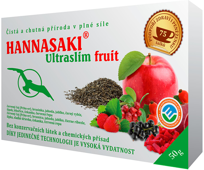 Čaje Hannasaki Hannasaki UltraSlim Fruit 50 g