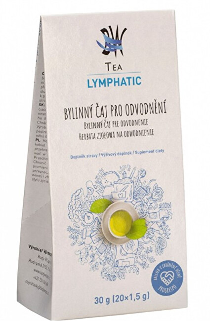 Body Wraps Tea BW Tea Lymphatic- Bylinný čaj pre odvodnenie 20 sáčkov