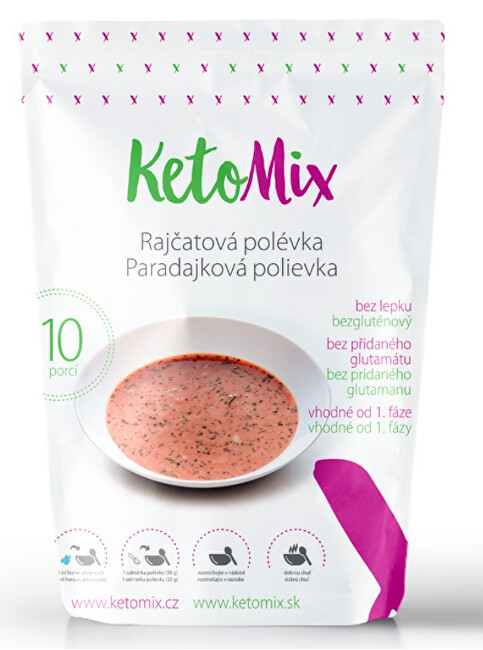 KetoMix Proteínová polievka 300 g (10 porcií) - paradajková