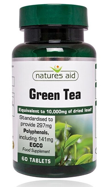 Natures Aid Zelený čaj 10 000 mg - 60 tabliet