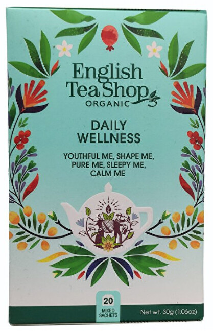 English Tea Shop MIX každodenné Wellness, BIO 20 vrecúšok